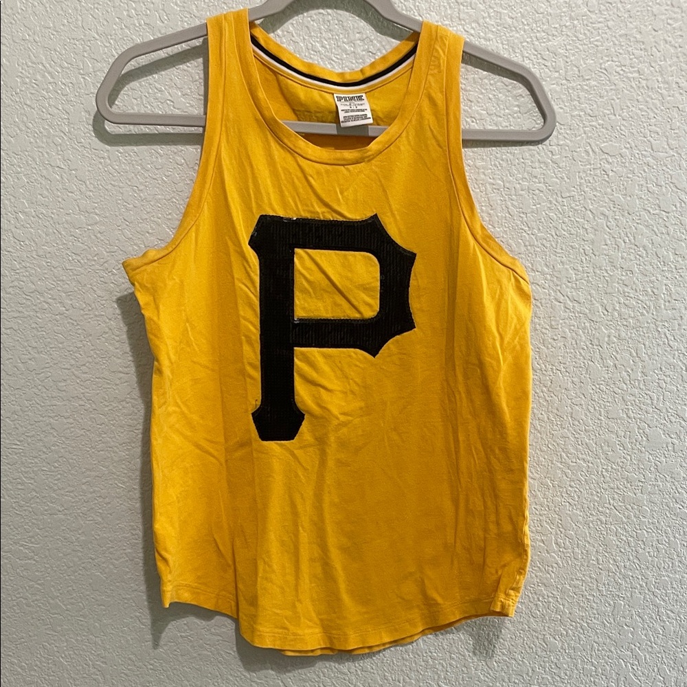 PINK Victoria's Secret Pittsburgh Pirates Yellow Tank Top